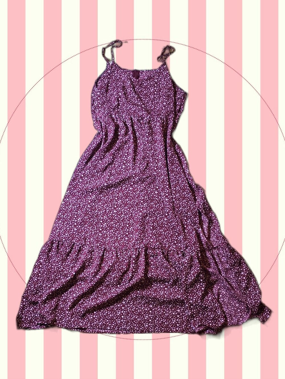 SHEIN Curve size 2XL ~ Burgundy Flower Petal Dress